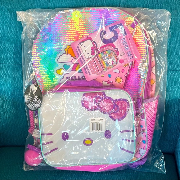 Hello Kitty Accessories Hello Kitty Backpack And Lunch Box Set Bnwt